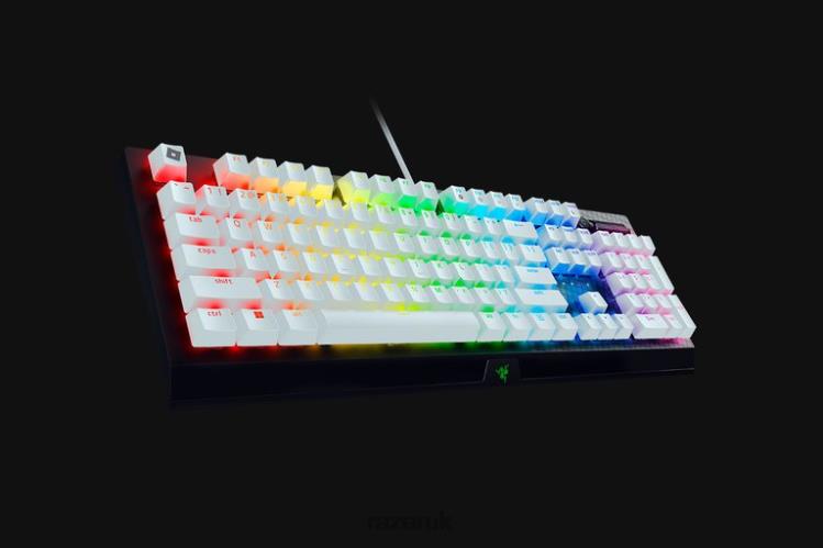 Razer BlackWidow V3 - Green Switch - US - Roblox Edition White Keyboard 8NV0J59