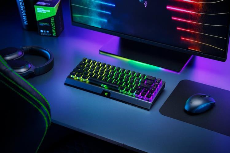 Razer BlackWidow V3 Mini HyperSpeed - Phantom Edition - Yellow Switch - US Black Keyboard 8NV0J64