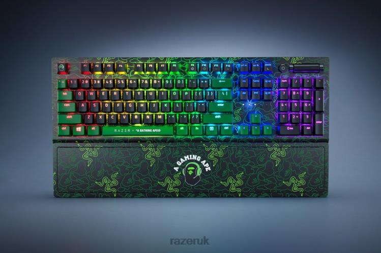 Razer X *A Bathing Ape BlackWidow V3 - Green Switch - US Green Keyboard 8NV0J60