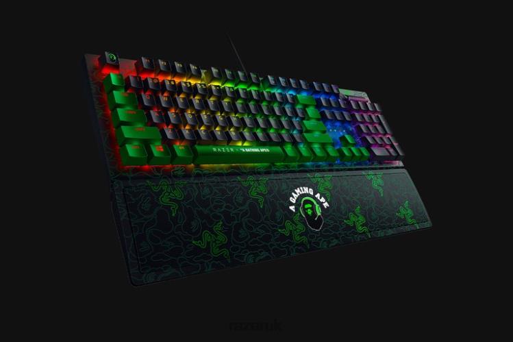 Razer X *A Bathing Ape BlackWidow V3 - Green Switch - US Green Keyboard 8NV0J60