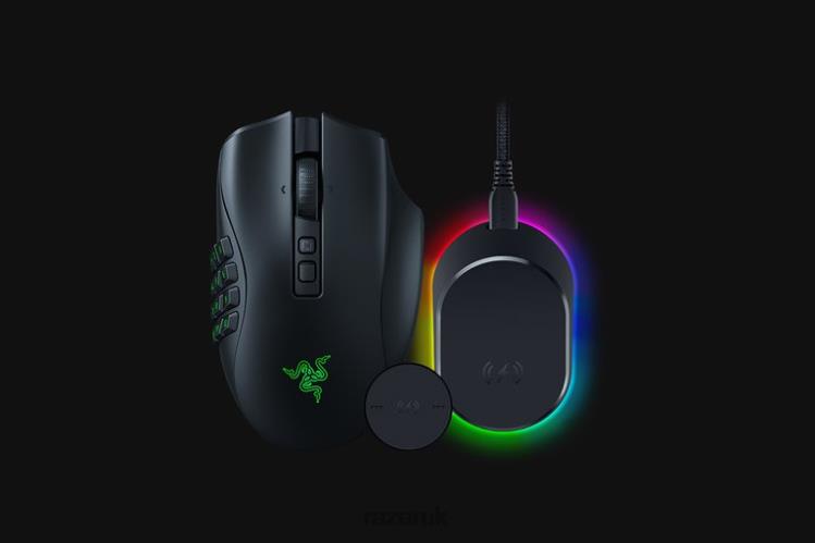 Razer Naga V2 Pro + Mouse Dock Pro Bundle One Color Mice 8NV0J44